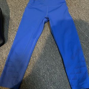 Athleta girl size 8-10  blue leggings